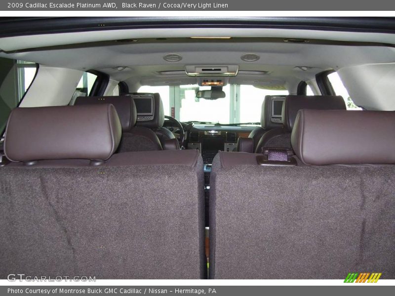 Black Raven / Cocoa/Very Light Linen 2009 Cadillac Escalade Platinum AWD