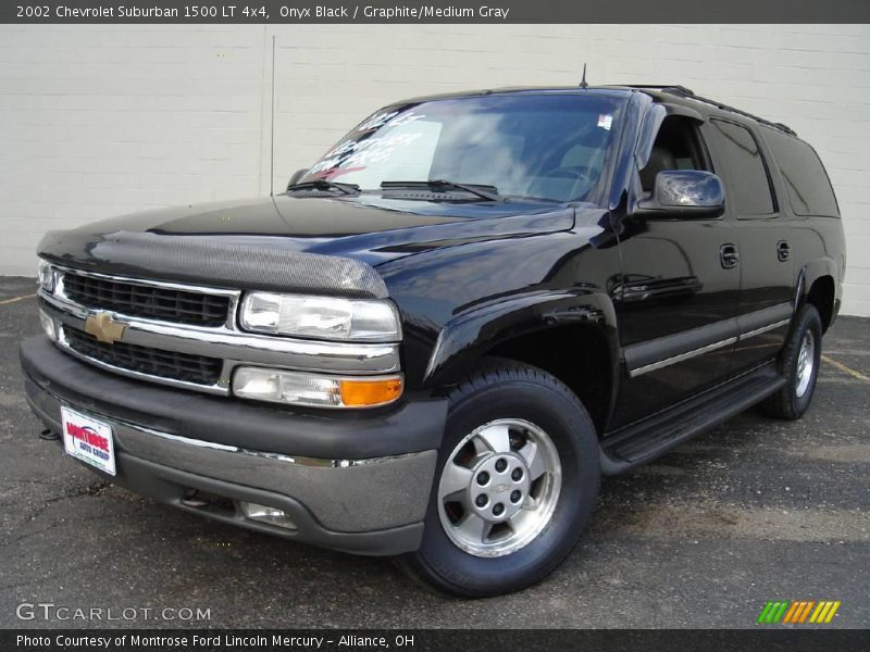Onyx Black / Graphite/Medium Gray 2002 Chevrolet Suburban 1500 LT 4x4