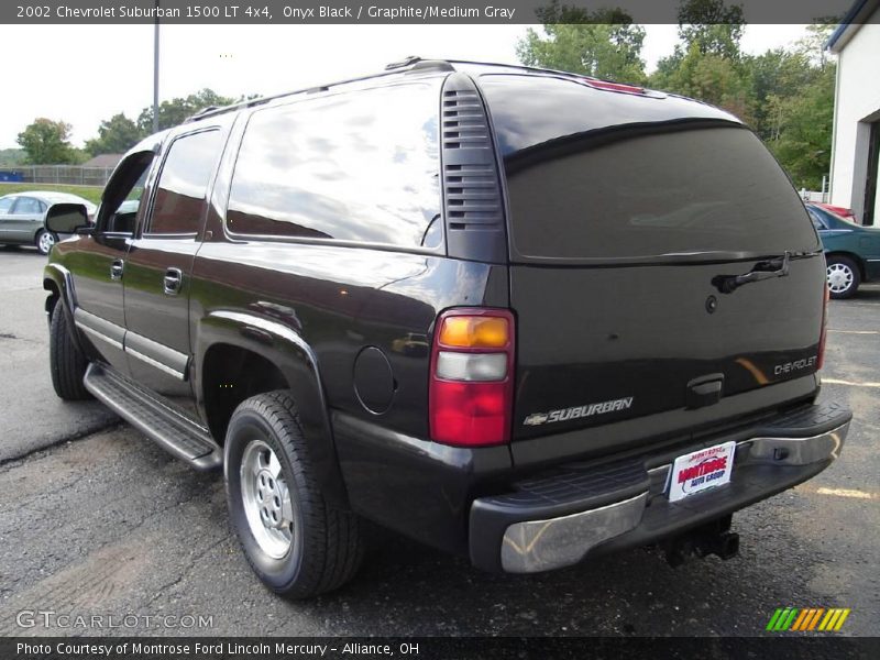 Onyx Black / Graphite/Medium Gray 2002 Chevrolet Suburban 1500 LT 4x4