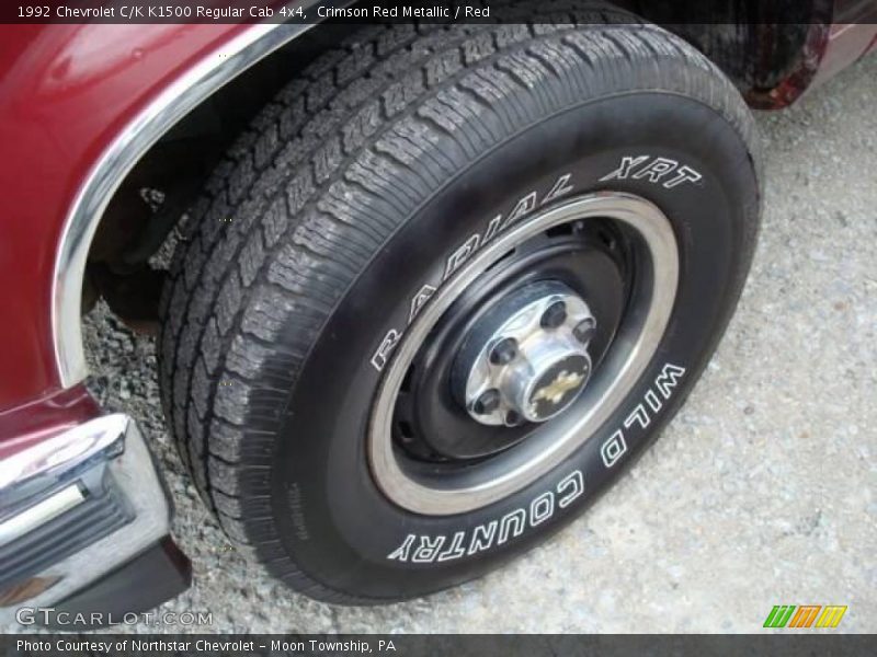 Crimson Red Metallic / Red 1992 Chevrolet C/K K1500 Regular Cab 4x4