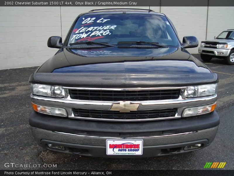Onyx Black / Graphite/Medium Gray 2002 Chevrolet Suburban 1500 LT 4x4