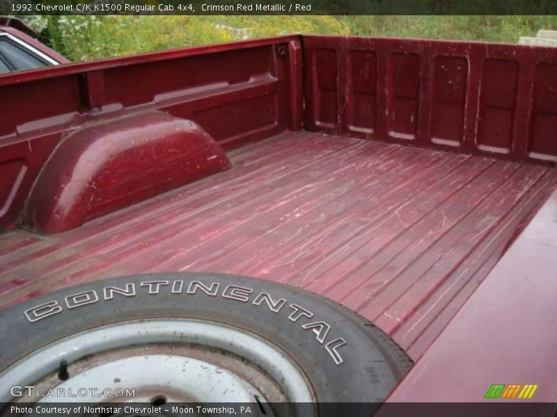 Crimson Red Metallic / Red 1992 Chevrolet C/K K1500 Regular Cab 4x4