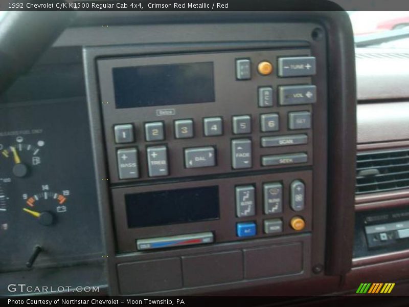 Crimson Red Metallic / Red 1992 Chevrolet C/K K1500 Regular Cab 4x4