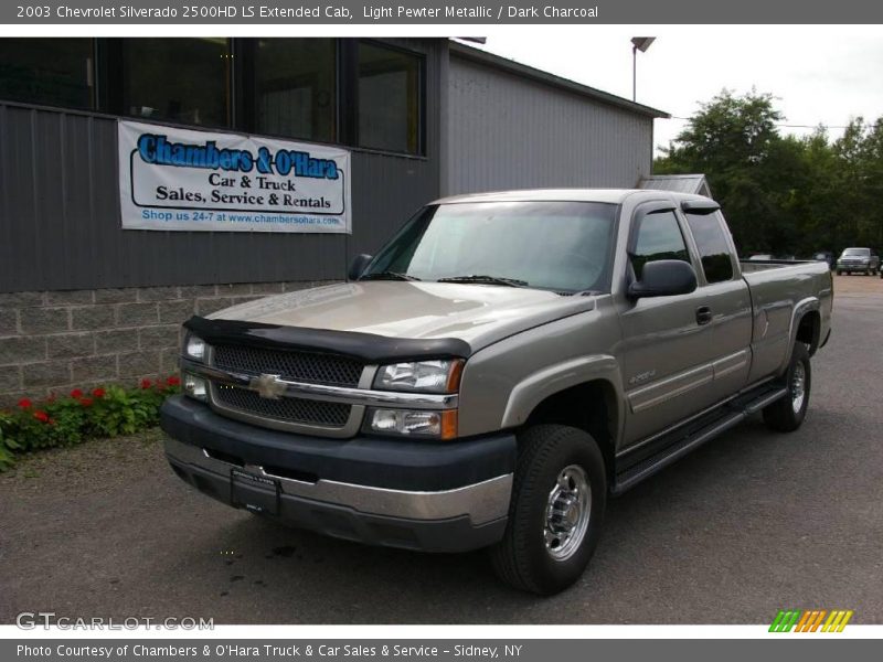 Light Pewter Metallic / Dark Charcoal 2003 Chevrolet Silverado 2500HD LS Extended Cab
