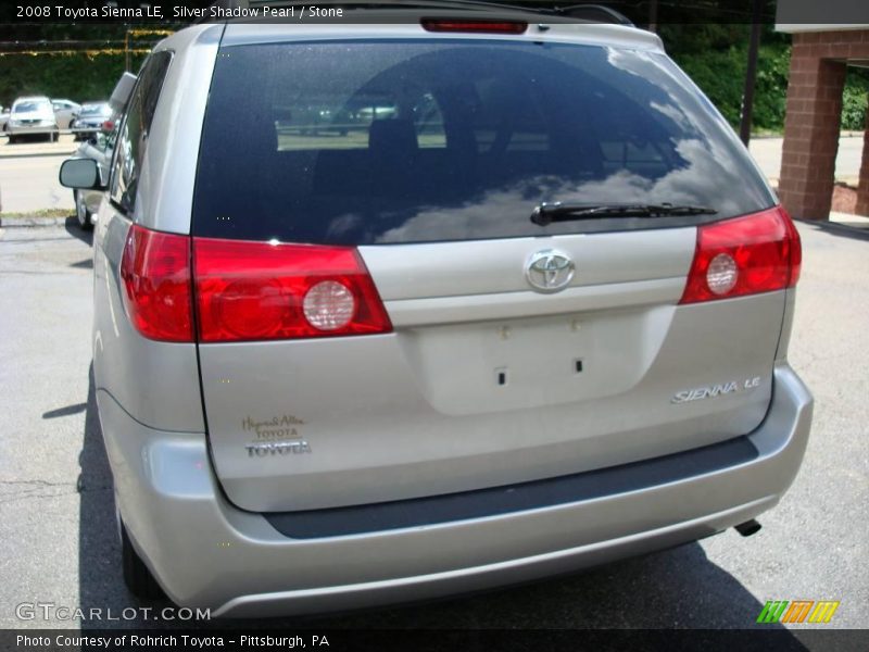 Silver Shadow Pearl / Stone 2008 Toyota Sienna LE