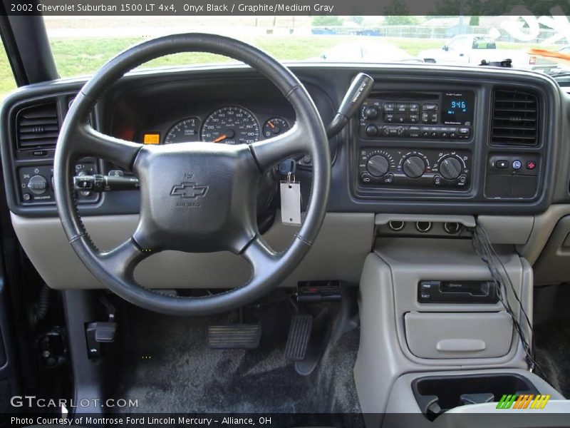 Onyx Black / Graphite/Medium Gray 2002 Chevrolet Suburban 1500 LT 4x4