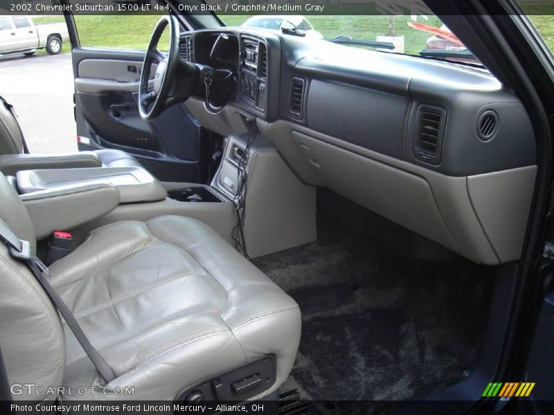 Onyx Black / Graphite/Medium Gray 2002 Chevrolet Suburban 1500 LT 4x4