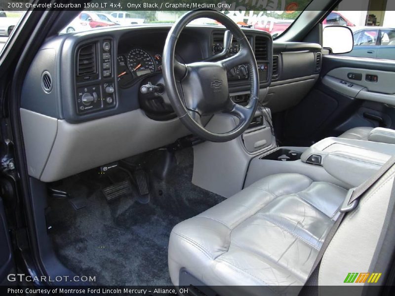 Onyx Black / Graphite/Medium Gray 2002 Chevrolet Suburban 1500 LT 4x4