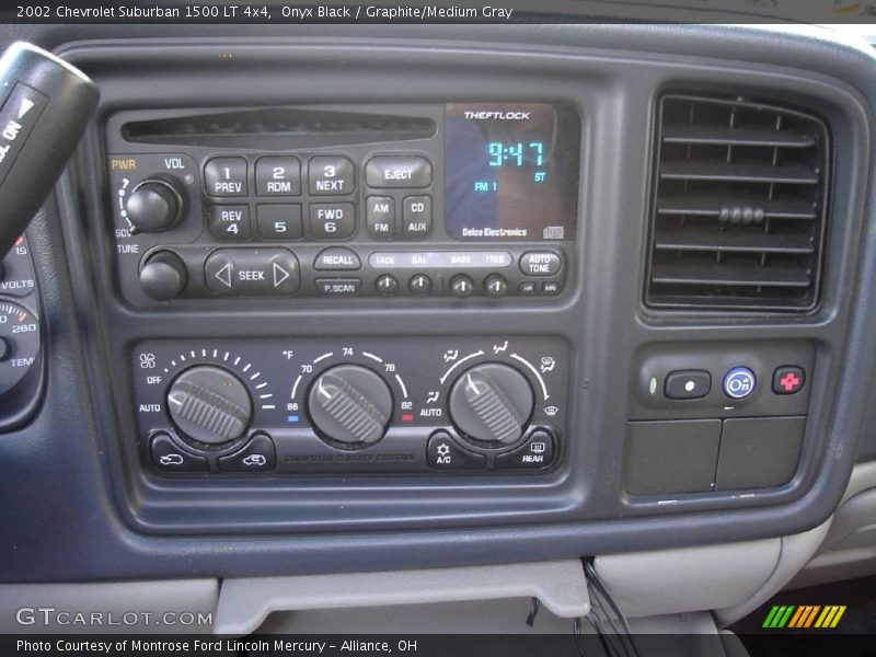 Onyx Black / Graphite/Medium Gray 2002 Chevrolet Suburban 1500 LT 4x4