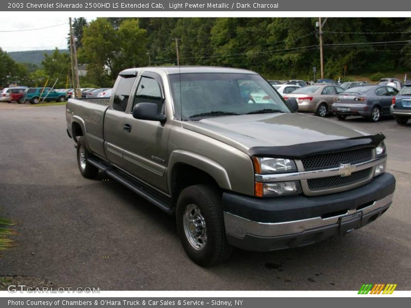 Light Pewter Metallic / Dark Charcoal 2003 Chevrolet Silverado 2500HD LS Extended Cab