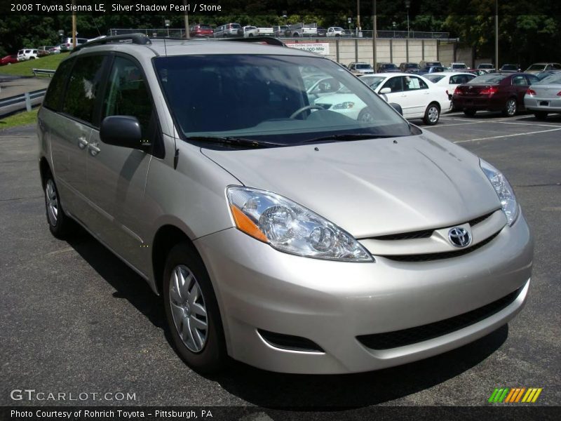 Silver Shadow Pearl / Stone 2008 Toyota Sienna LE