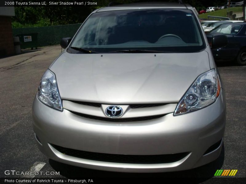 Silver Shadow Pearl / Stone 2008 Toyota Sienna LE