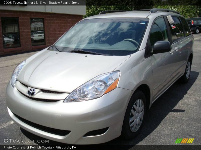 Silver Shadow Pearl / Stone 2008 Toyota Sienna LE