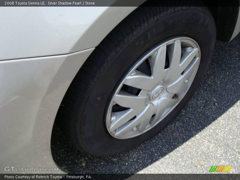 Silver Shadow Pearl / Stone 2008 Toyota Sienna LE