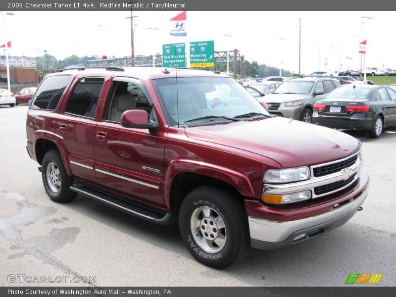 Redfire Metallic / Tan/Neutral 2003 Chevrolet Tahoe LT 4x4