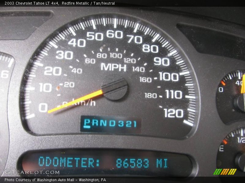 Redfire Metallic / Tan/Neutral 2003 Chevrolet Tahoe LT 4x4