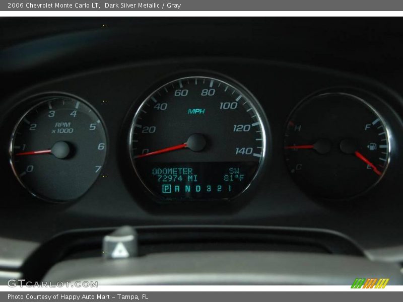 Dark Silver Metallic / Gray 2006 Chevrolet Monte Carlo LT
