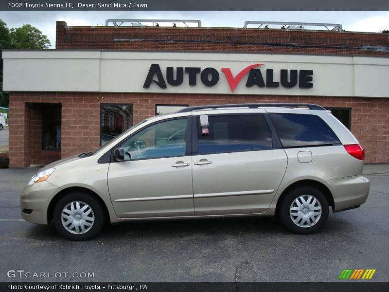 Desert Sand Mica / Fawn 2008 Toyota Sienna LE