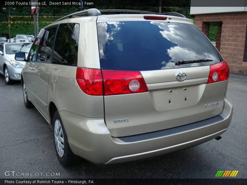 Desert Sand Mica / Fawn 2008 Toyota Sienna LE
