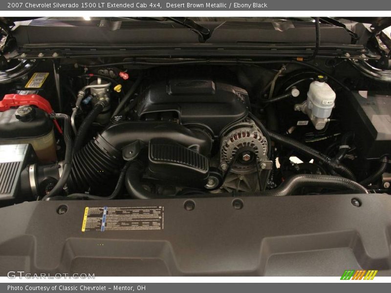 Desert Brown Metallic / Ebony Black 2007 Chevrolet Silverado 1500 LT Extended Cab 4x4