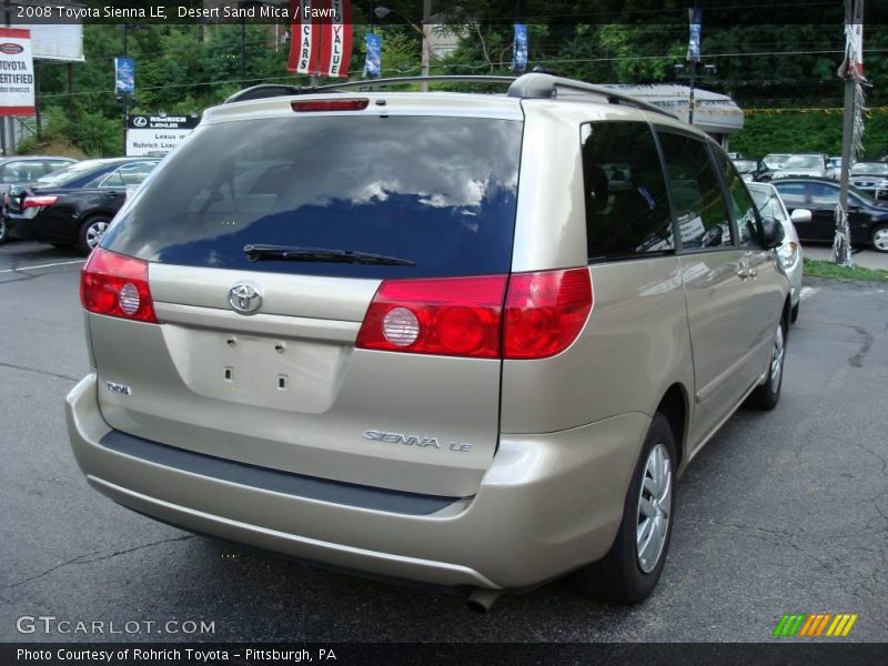 Desert Sand Mica / Fawn 2008 Toyota Sienna LE