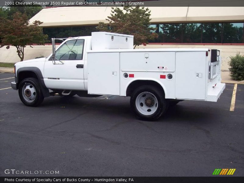Summit White / Graphite 2001 Chevrolet Silverado 3500 Regular Cab Chassis