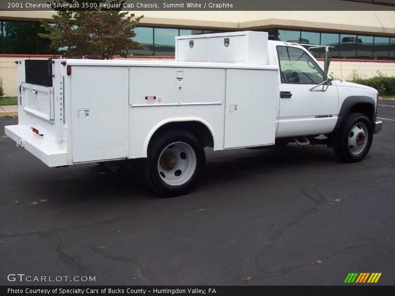 Summit White / Graphite 2001 Chevrolet Silverado 3500 Regular Cab Chassis