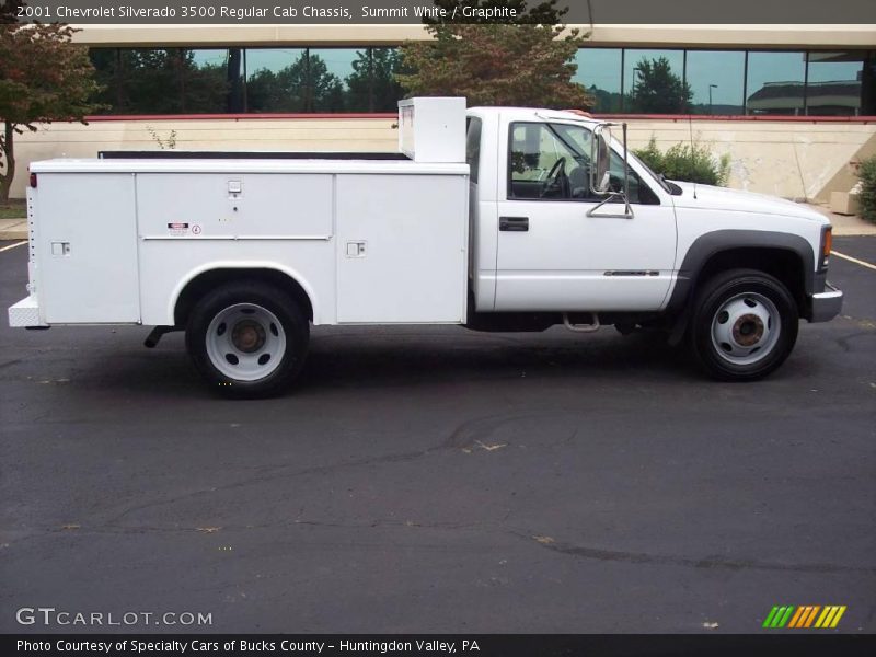 Summit White / Graphite 2001 Chevrolet Silverado 3500 Regular Cab Chassis