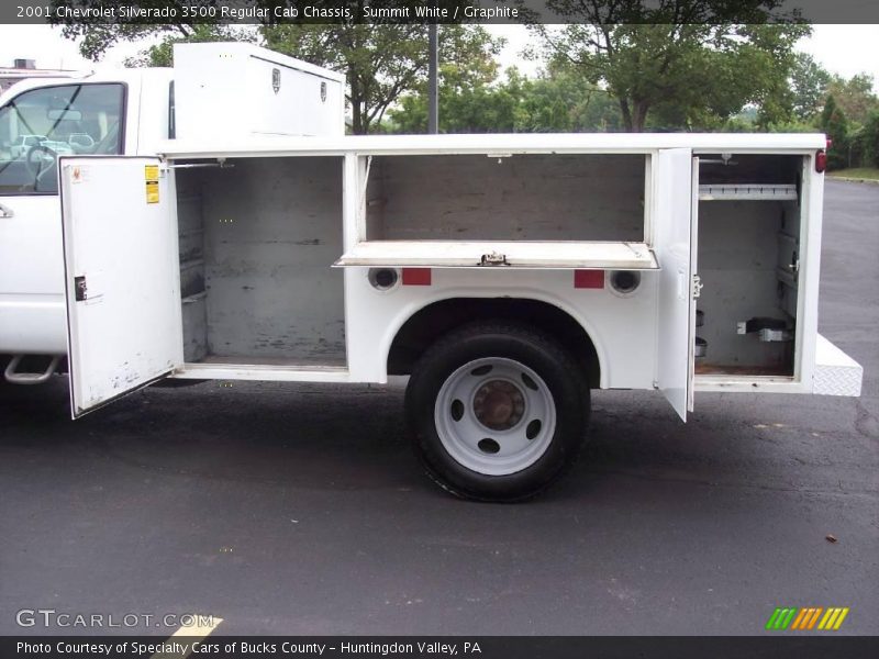 Summit White / Graphite 2001 Chevrolet Silverado 3500 Regular Cab Chassis