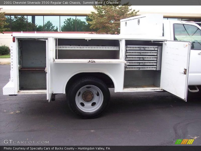 Summit White / Graphite 2001 Chevrolet Silverado 3500 Regular Cab Chassis
