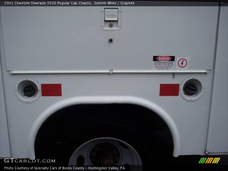 Summit White / Graphite 2001 Chevrolet Silverado 3500 Regular Cab Chassis