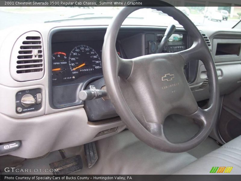 Summit White / Graphite 2001 Chevrolet Silverado 3500 Regular Cab Chassis