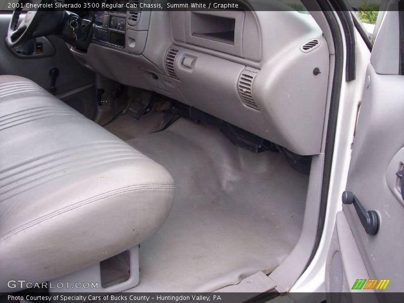 Summit White / Graphite 2001 Chevrolet Silverado 3500 Regular Cab Chassis