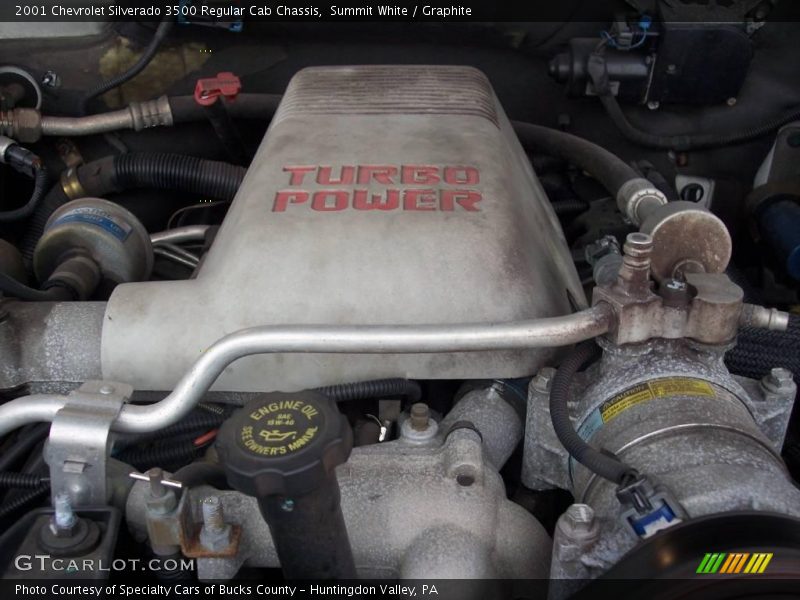 Summit White / Graphite 2001 Chevrolet Silverado 3500 Regular Cab Chassis