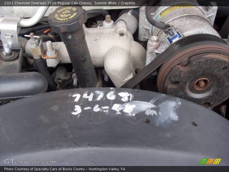 Summit White / Graphite 2001 Chevrolet Silverado 3500 Regular Cab Chassis