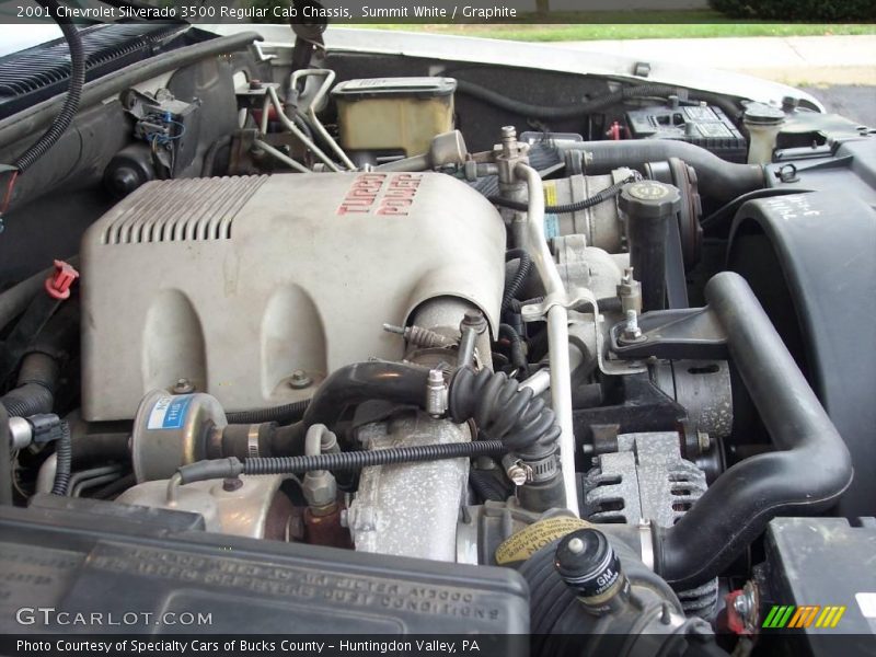 Summit White / Graphite 2001 Chevrolet Silverado 3500 Regular Cab Chassis