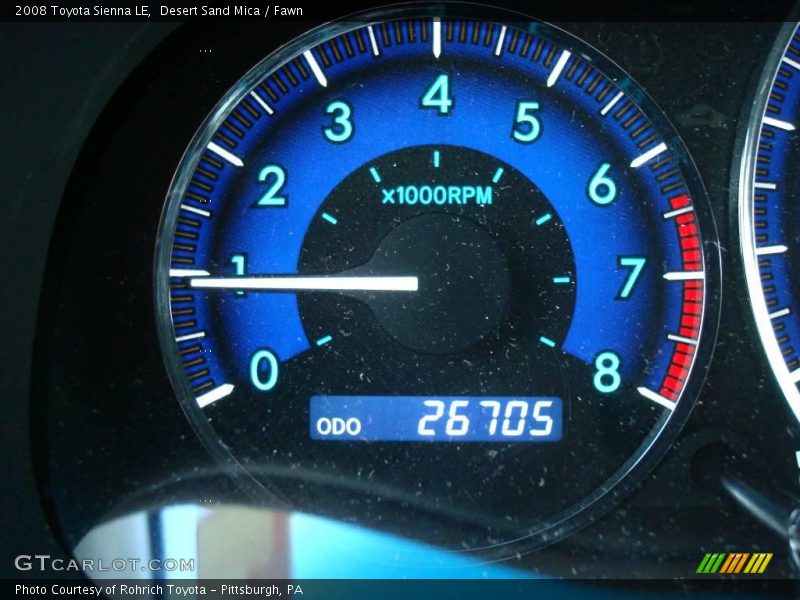 Desert Sand Mica / Fawn 2008 Toyota Sienna LE