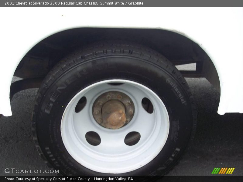 Summit White / Graphite 2001 Chevrolet Silverado 3500 Regular Cab Chassis
