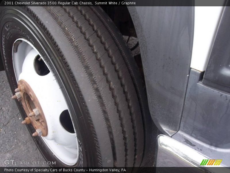 Summit White / Graphite 2001 Chevrolet Silverado 3500 Regular Cab Chassis