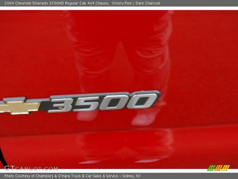 Victory Red / Dark Charcoal 2004 Chevrolet Silverado 3500HD Regular Cab 4x4 Chassis