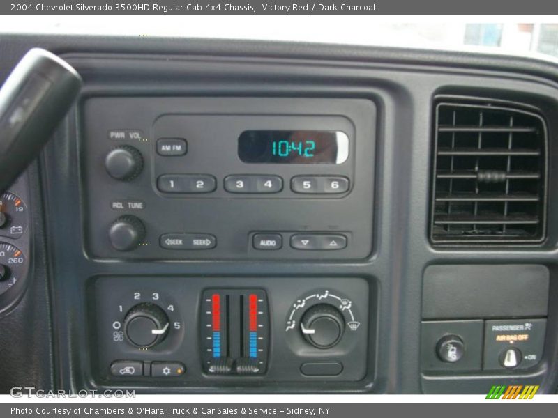 Victory Red / Dark Charcoal 2004 Chevrolet Silverado 3500HD Regular Cab 4x4 Chassis