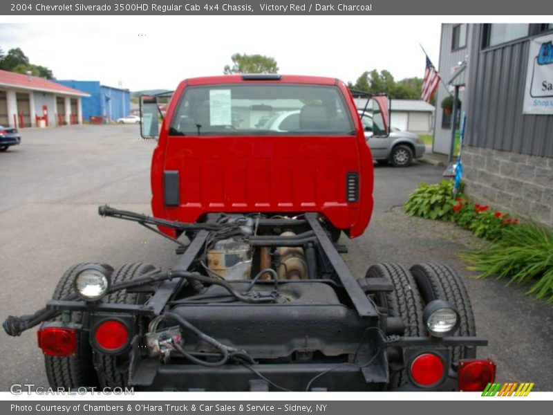 Victory Red / Dark Charcoal 2004 Chevrolet Silverado 3500HD Regular Cab 4x4 Chassis