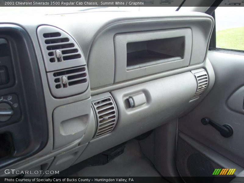 Summit White / Graphite 2001 Chevrolet Silverado 3500 Regular Cab Chassis