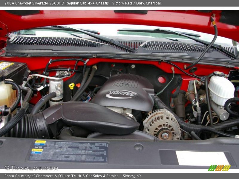 Victory Red / Dark Charcoal 2004 Chevrolet Silverado 3500HD Regular Cab 4x4 Chassis