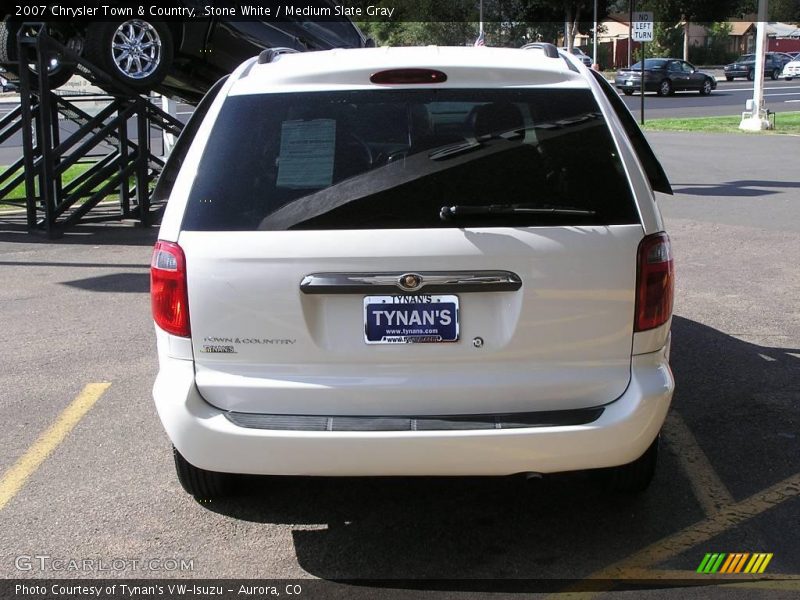 Stone White / Medium Slate Gray 2007 Chrysler Town & Country