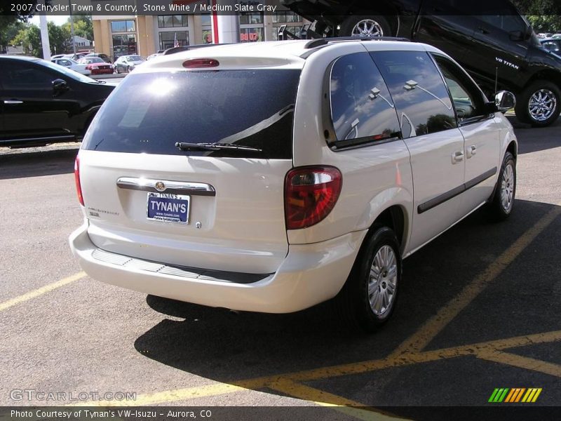 Stone White / Medium Slate Gray 2007 Chrysler Town & Country