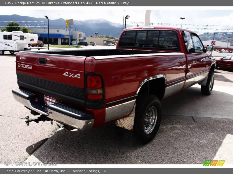 Red Metallic / Gray 1997 Dodge Ram 2500 Laramie Extended Cab 4x4