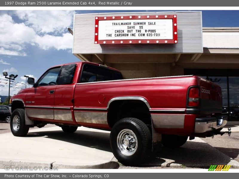 Red Metallic / Gray 1997 Dodge Ram 2500 Laramie Extended Cab 4x4