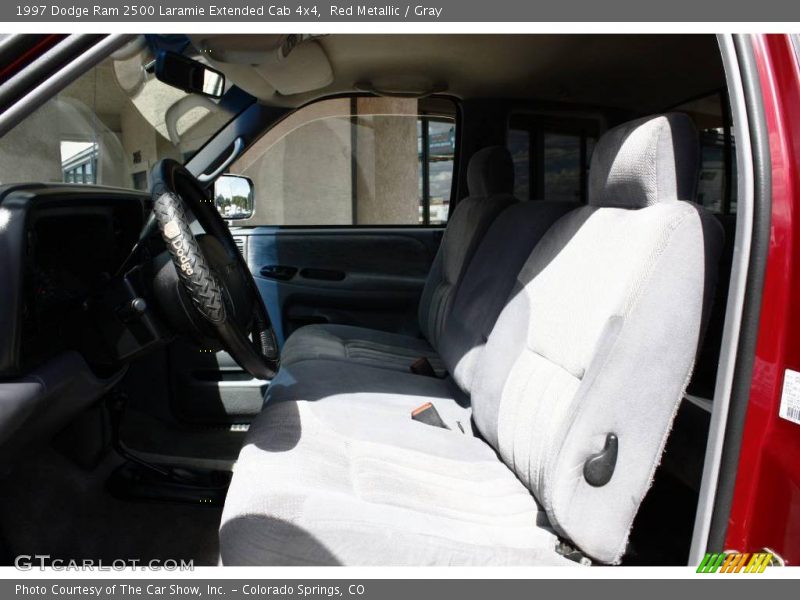 Red Metallic / Gray 1997 Dodge Ram 2500 Laramie Extended Cab 4x4