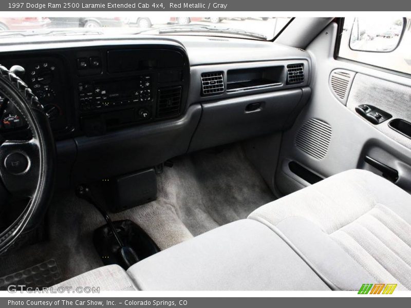 Red Metallic / Gray 1997 Dodge Ram 2500 Laramie Extended Cab 4x4